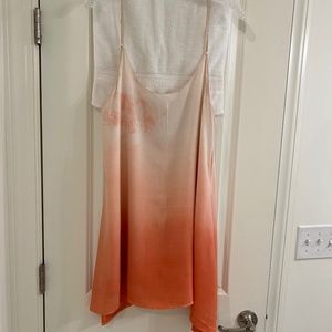 Bishop + Young Flowy Tie Dye Ombre Handkerchief Sleeveless Dress--Size Medium